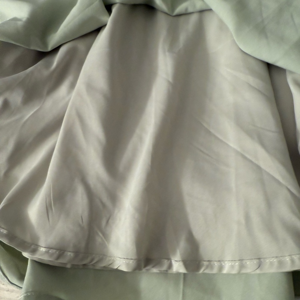 Arshiner Light Green Ruffle Dress - Picture 4 of 9